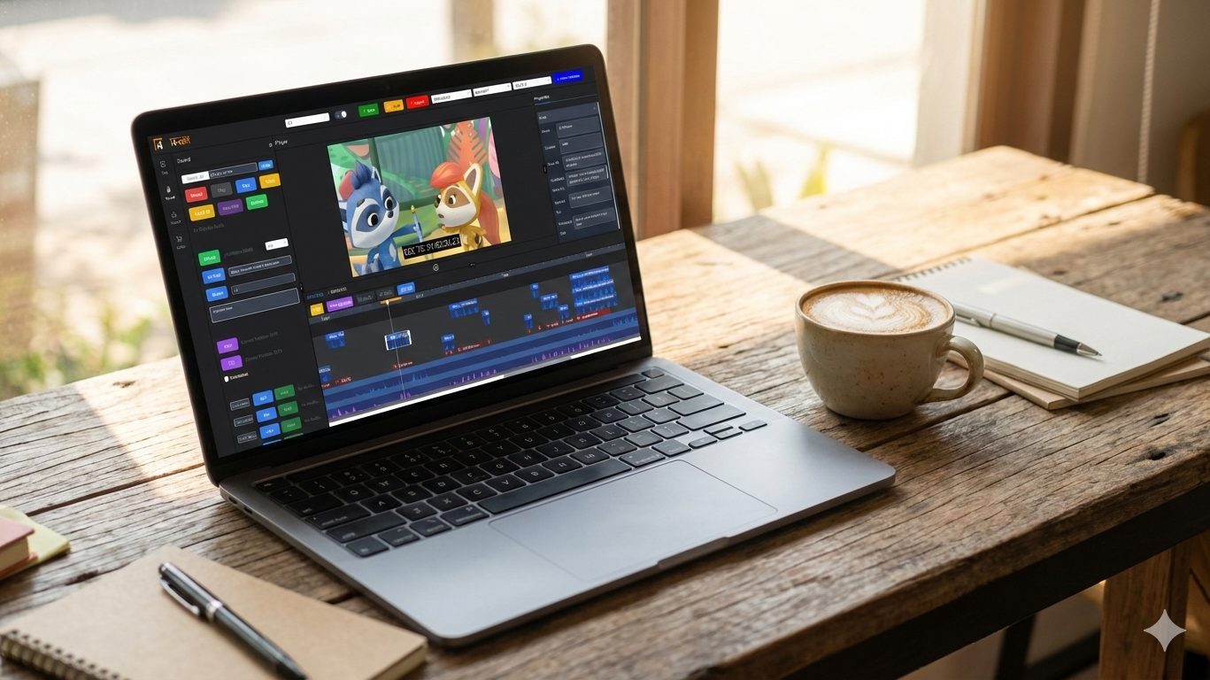 T4toon post-production workspace
